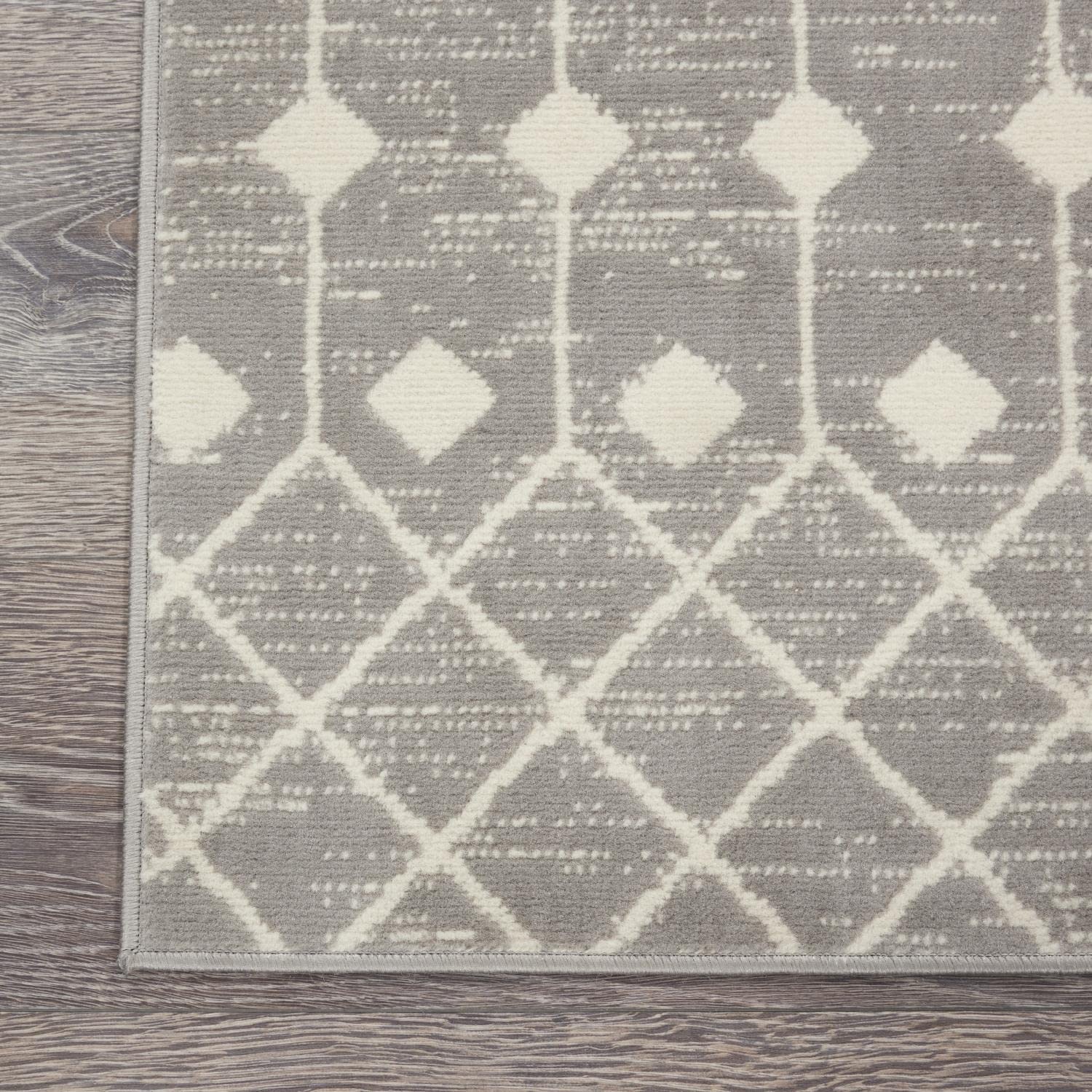 Nourison Grafix Moroccan Grey 8'6