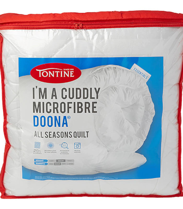 Soft & Cozy Microfiber Duvet by Tontine - Lightweight All-Season Comforter for Bedroom, Guest Room & Dorm