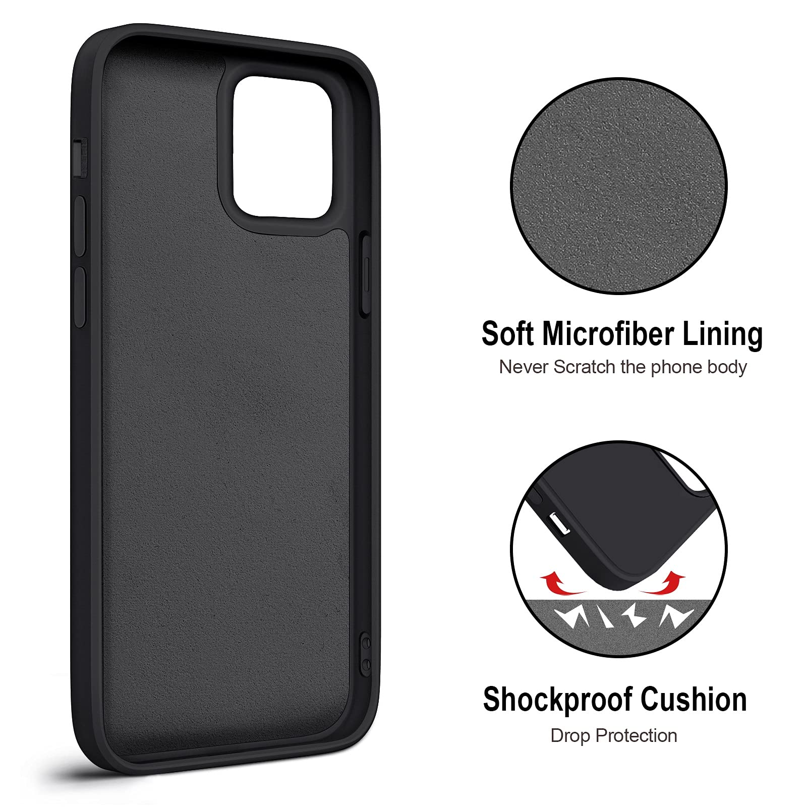 Hython iPhone 12 Pro Max Case with Ring Stand - 360° Rotatable Magnetic Kickstand, Shockproof Cover for Women & Men | Perfect for Work & Travel