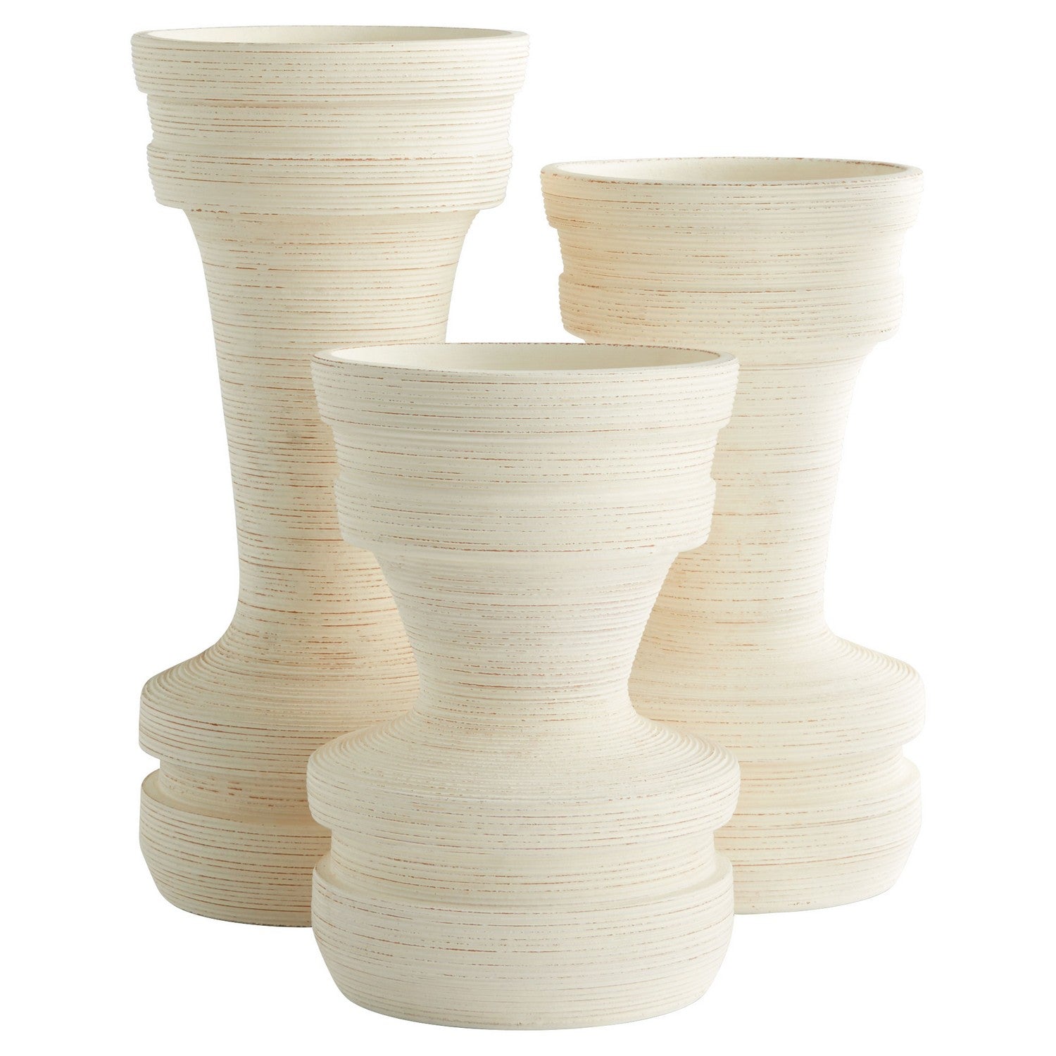 Cyan Design 11560 Taras Vase - White Medium Ceramic Vase for Home Decor, Wedding Centerpiece & Floral Arrangements
