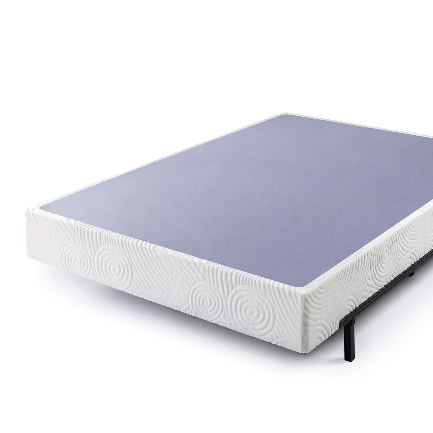 ZINUS 9 Inch Metal Box Spring with Wood Slats - Full Size Mattress Foundation, Sturdy Steel Structure & Easy Assembly for Bedroom, Guest Room, or Dorm