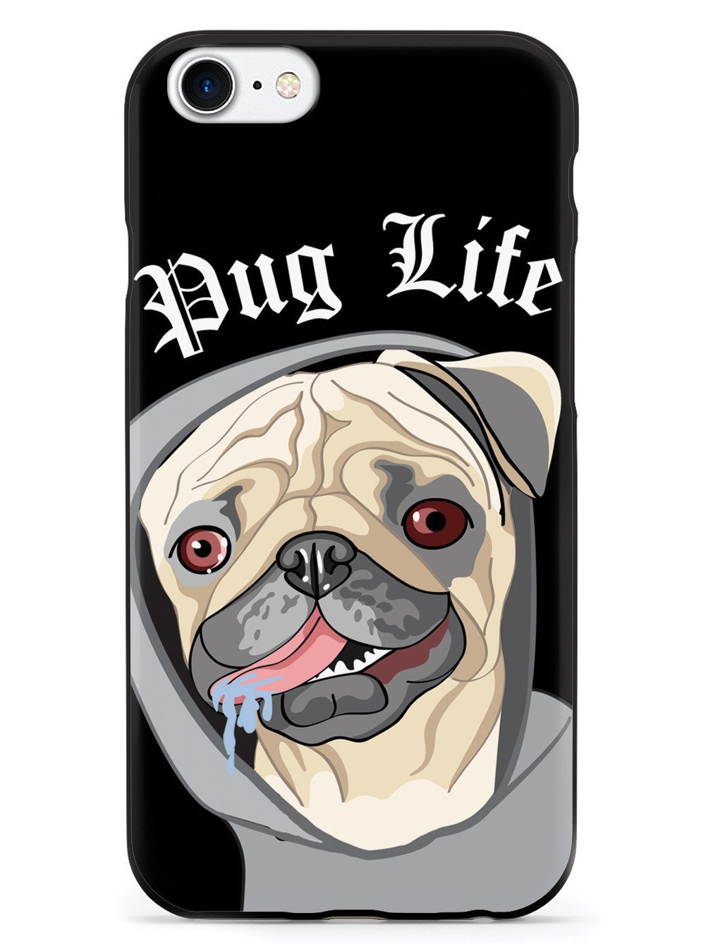 Pug Life Funny Dog iPhone 8 Case - 3D Textured Protective Cover for Apple iPhone 8 | Shockproof & Scratch-Resistant | Perfect Gift for Dog Lovers & Pet Owners