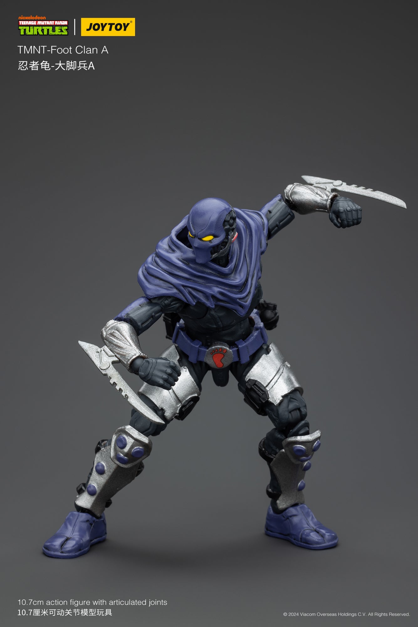 1/18 JOYTOY TMNT Shredder Foot Clan Action Figure - Collectible Ninja Turtle Villain Toy for Display & Play - Perfect for TMNT Fans, Collectors & Gift Giving