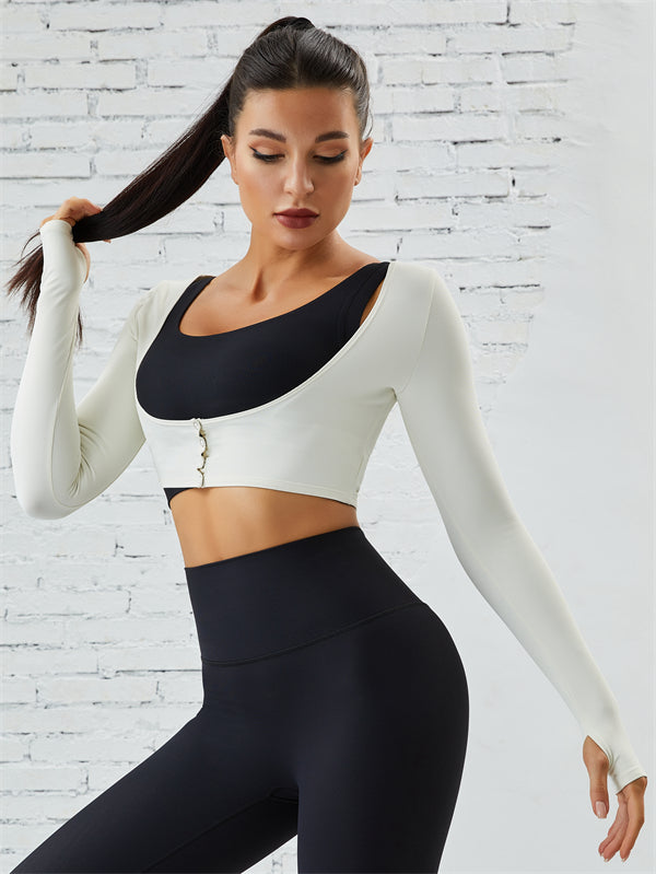 ZASUWA Women's High Support Ribbed Sports Bra - Perfect for Running, Yoga & Gym Workouts