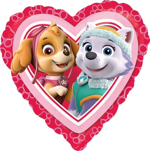 HX Paw Patrol Love Girl Balloon - 45cm Standard Latex Balloon for Birthday Parties, Baby Showers & Kids Celebrations