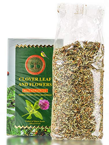 Organic Siberian Clover Leaf & Flowers Tea - 3.53oz (100g) Herbal Tea for Detox & Relaxation | Perfect for Afternoon Tea Time, Stress Relief & Wellness Rituals