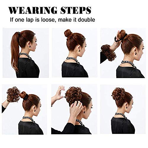 AASA Juda Hair Accessories for Women - 2Pcs Messy Bun Maker Set (Black, 20g) | Quick & Easy Updo Hairstyles for Work, Gym & Everyday Wear