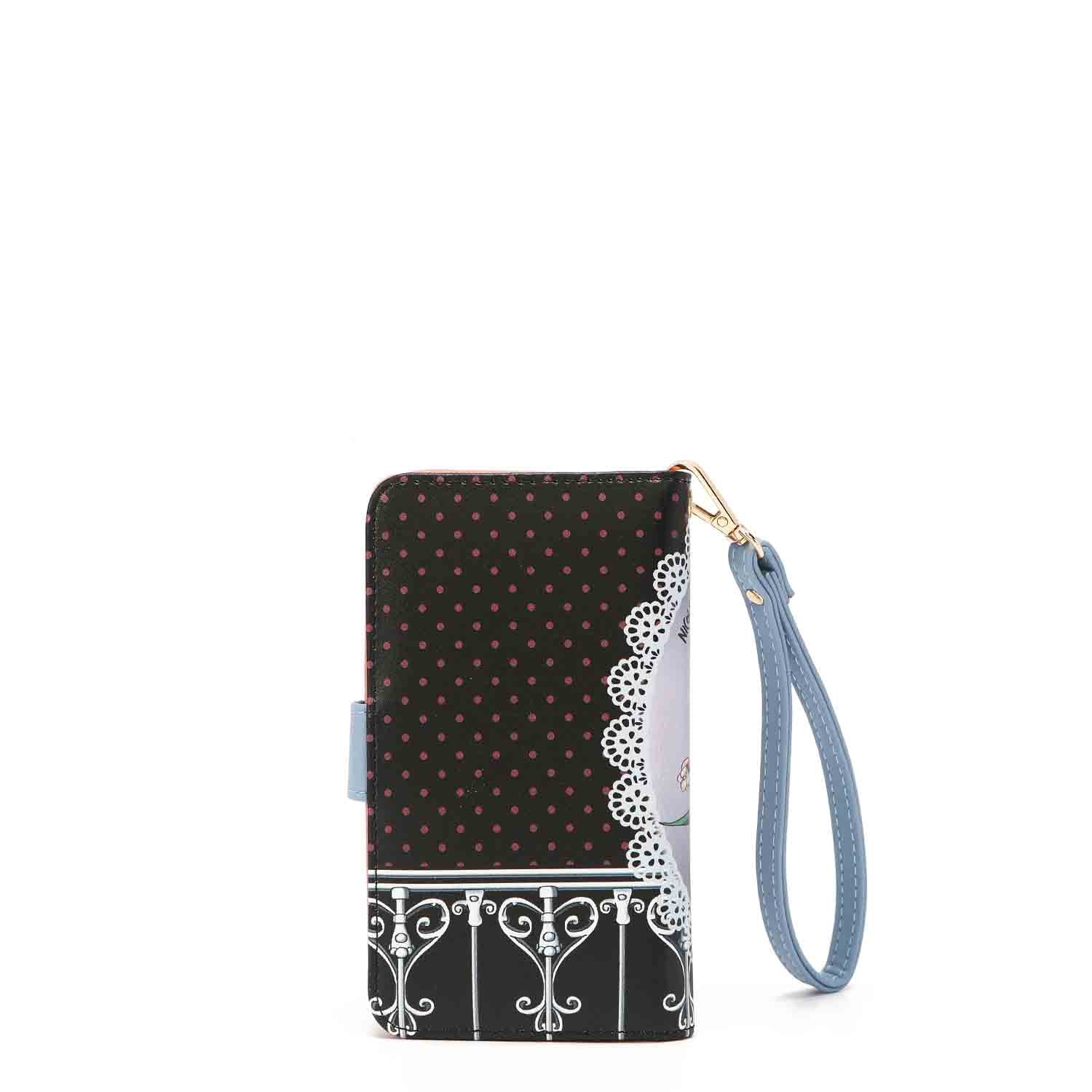 NL Signature Phone Case with Wallet Wristlet - Slim Protective Cover with Card Holder & Wrist Strap for iPhone & Samsung - Perfect for Travel, Shopping & Everyday Use