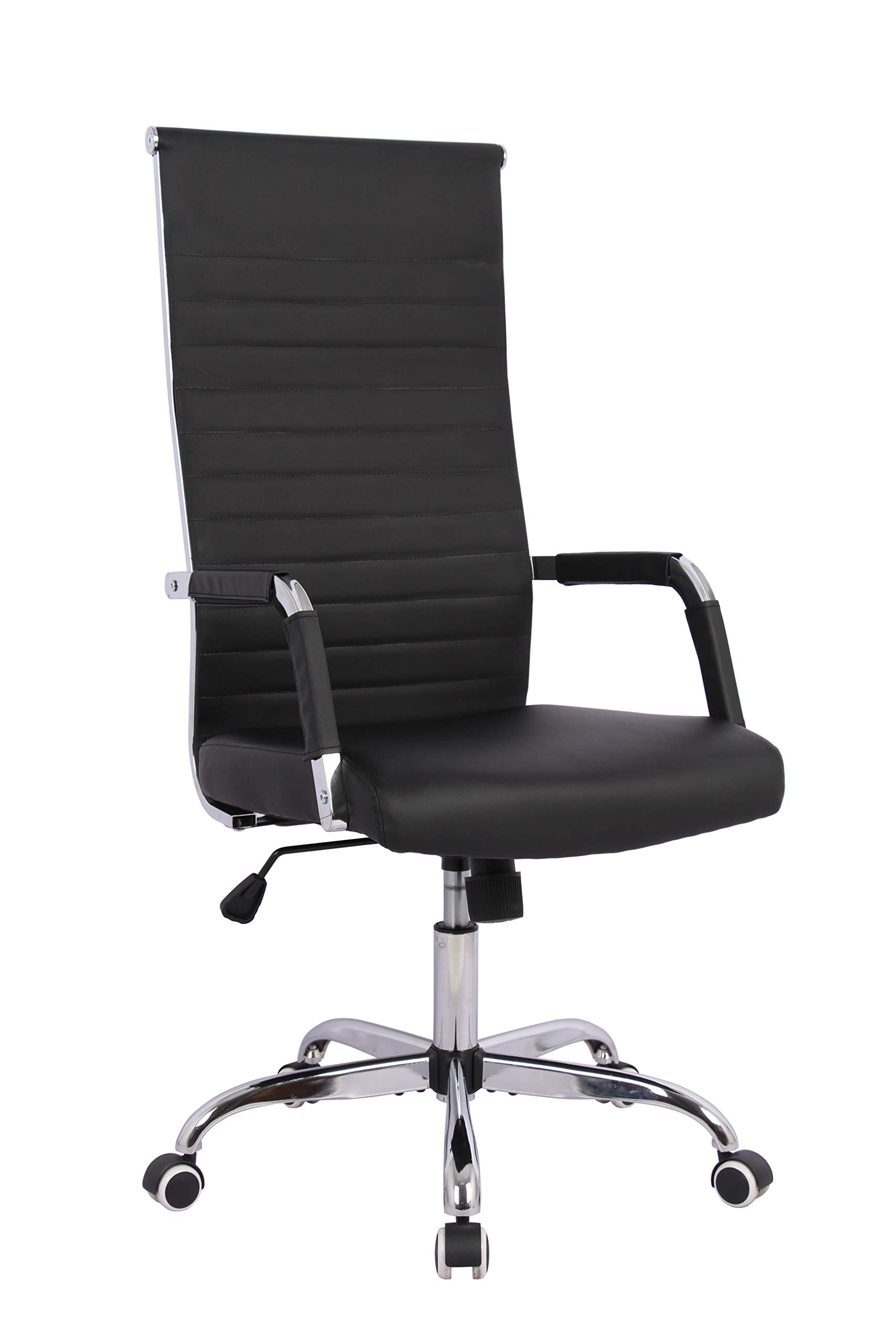 Wovenbyrd High Back Ergonomic Office Chair with Adjustable Height - Black - Perfect for Home Office, Gaming & Workspace Comfort