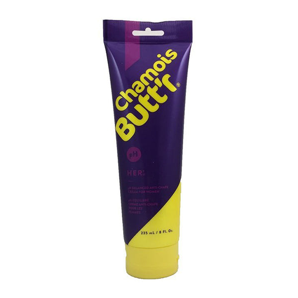 Chamois Butt'r Her' Anti-Chafing Cream - 8 oz | Long-Lasting Protection for Cyclists & Athletes | Reduce Friction & Soothe Skin During Sports & Outdoor Activities