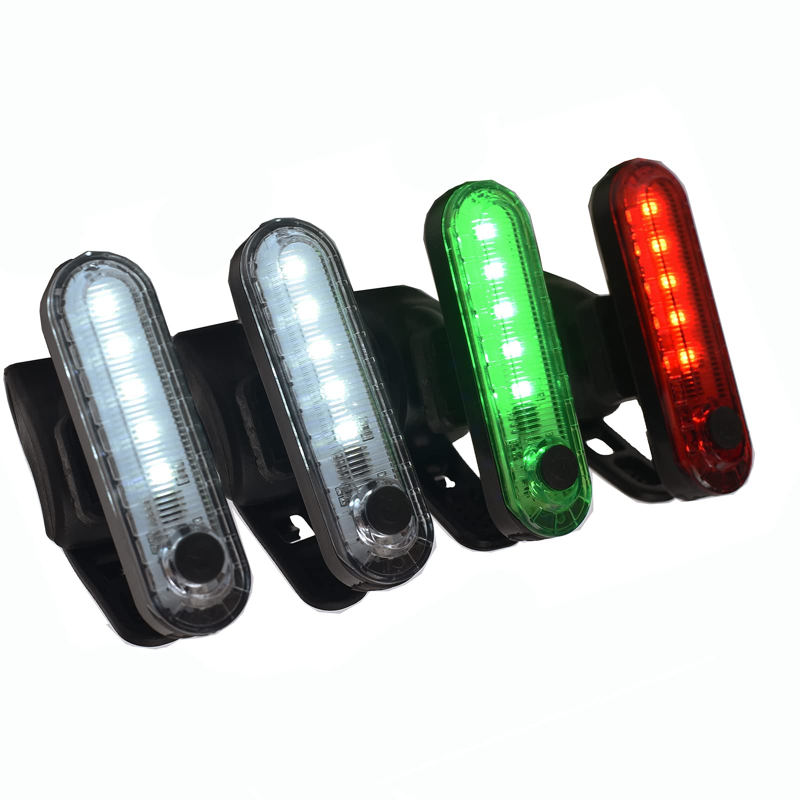 Battery Powered LED Navigation Lights for Boats - Marine Bow & Stern Lights for Kayak, Pontoon, Dinghy, Yacht & Sailboats | Waterproof Night Fishing Safety Lights for Enhanced Visibility