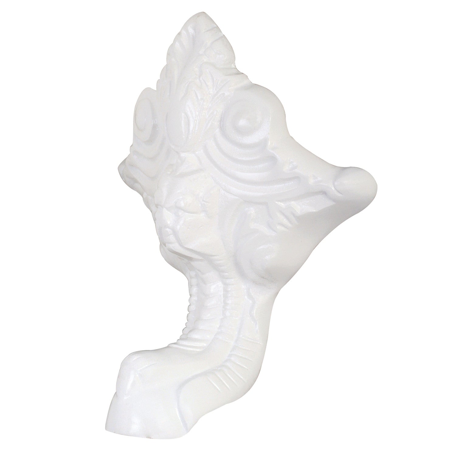 Aqua Eden 4-Piece White Lion Paw Cast Iron Tub Feet Set - Vintage Clawfoot Bathtub Legs for Classic Bathroom Decor & Antique Style Home Renovation