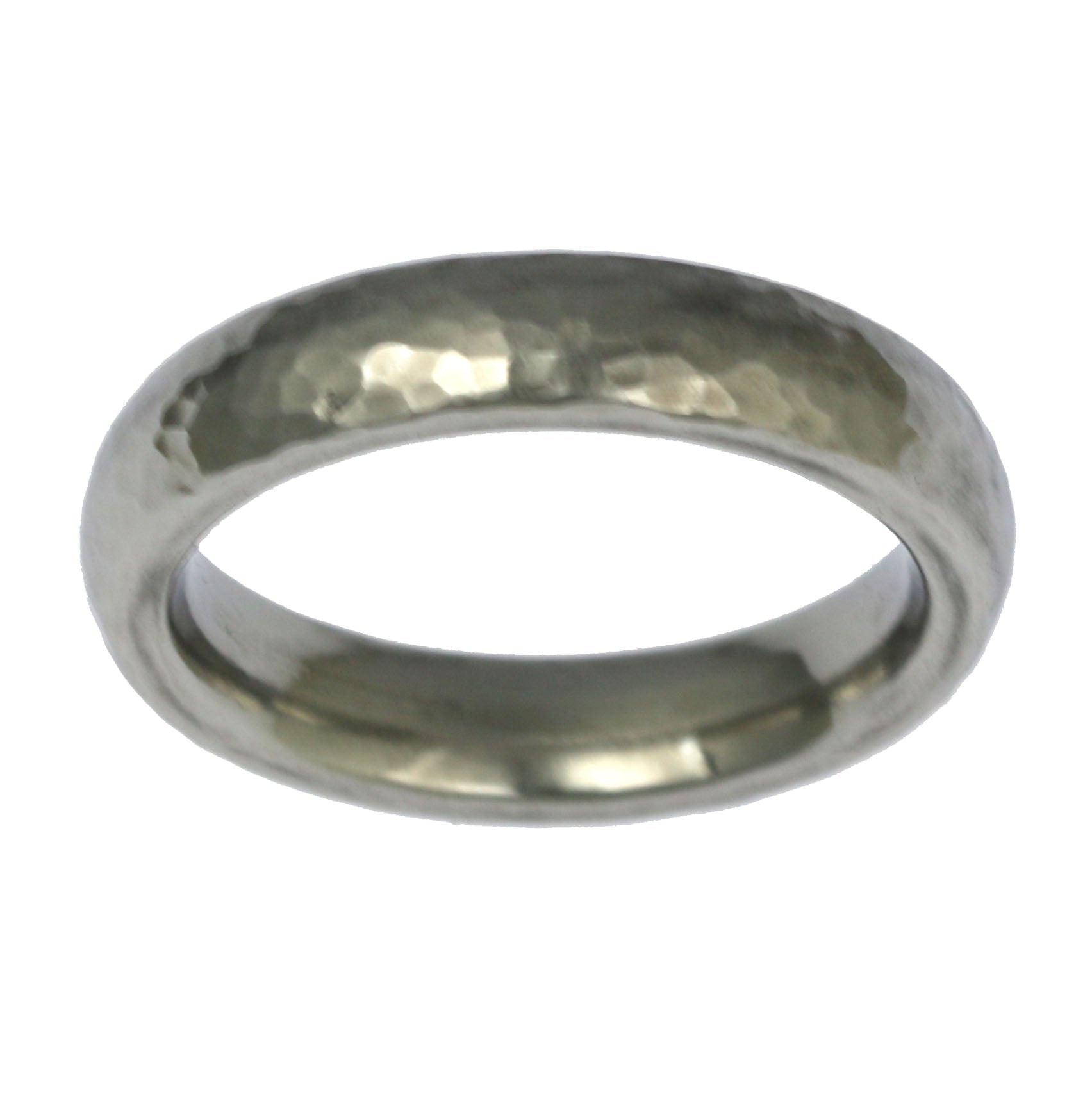 5mm Hammered Domed Stainless Steel Men's Ring - Durable & Hypoallergenic Wedding Band for Men - Perfect for Everyday Wear, Gifts & Special Occasions