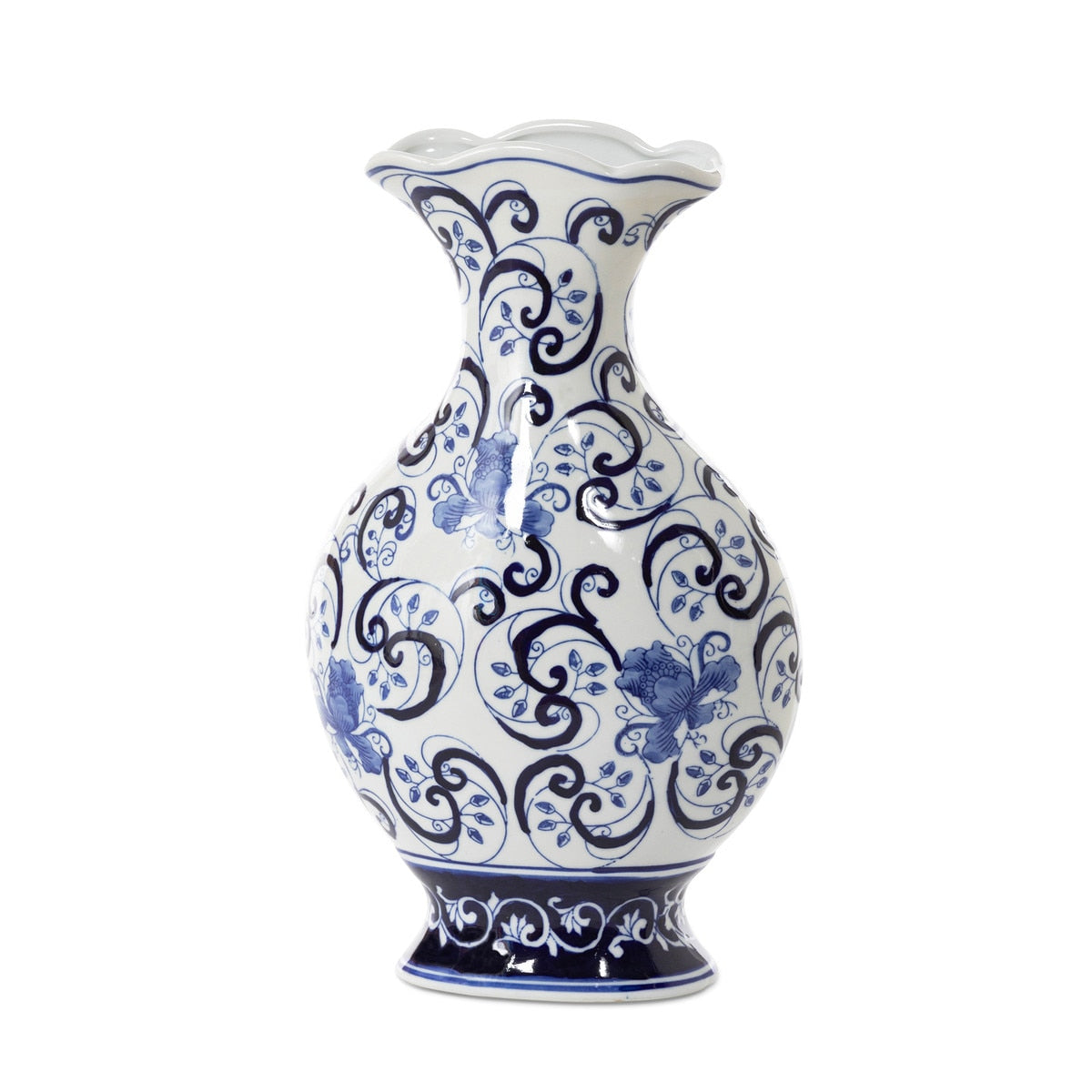 Elegant Chinoiserie Classic Vase - Hand-Painted Porcelain Home Decor for Living Room, Dining Table & Wedding Centerpieces