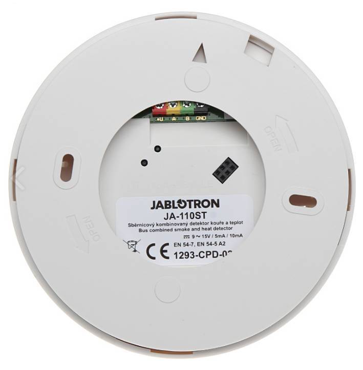 JA 110ST BUS Combined Smoke and Heat Detector - Dual Sensor Alarm for Home & Office Safety Protection