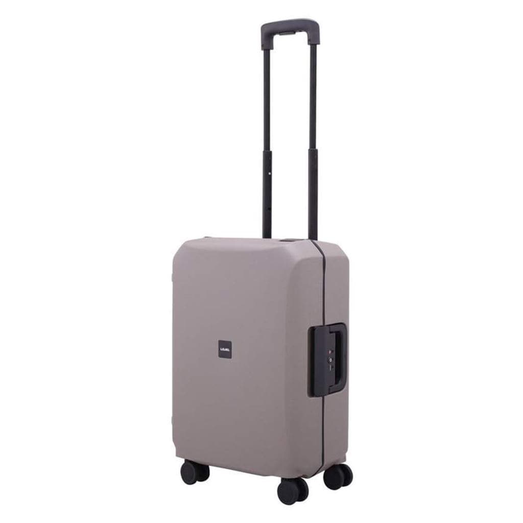 Lojel Voja 21.6 Inch Carry On Hardside Luggage - Lightweight Spinner Suitcase with 4 Wheels, TSA Lock, Warm Grey - Perfect for Air Travel, Business Trips & Weekend Getaways