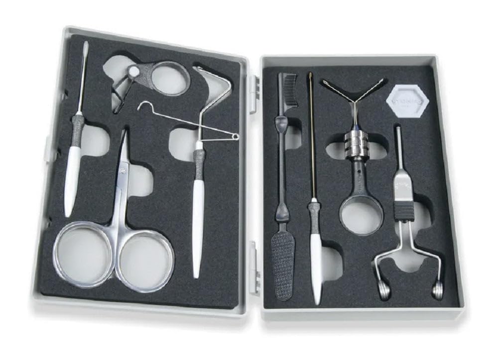 Stonfo Premium Travel Fly Tying Tool Kit - Complete Fly Fishing Accessories Set for Anglers - Perfect for Outdoor Adventures, Camping & Fishing Trips