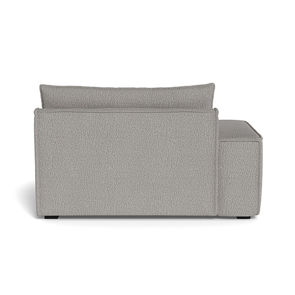 Daphne Boucle 1-Seater Left Arm Modular Sofa - Modern Compact Loveseat for Small Spaces, Apartments & Cozy Living Rooms