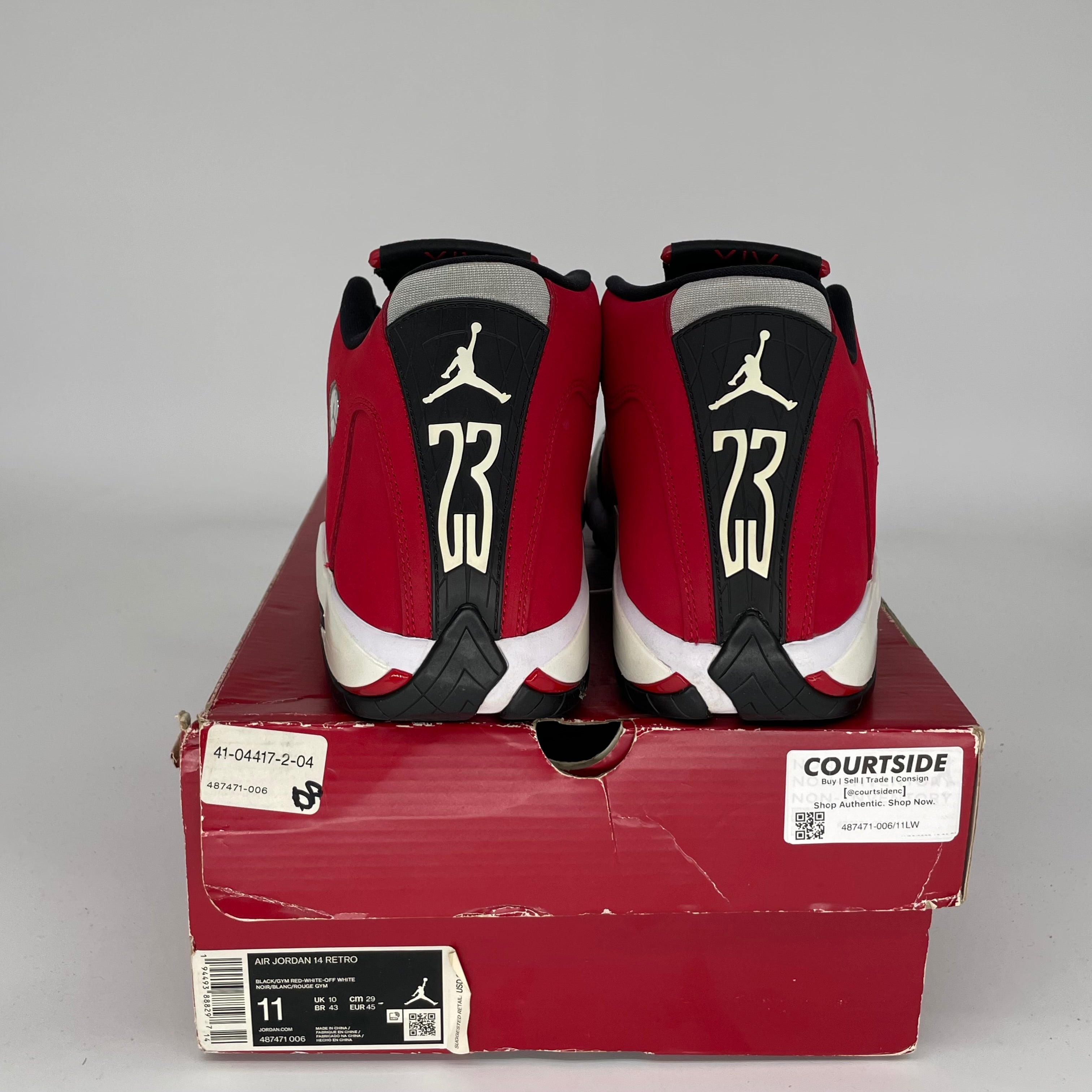 Air Jordan 14 Toro Bravo Men's Basketball Shoes Size 11 - 487471-006 | Retro Sneakers for Sports & Streetwear Fashion