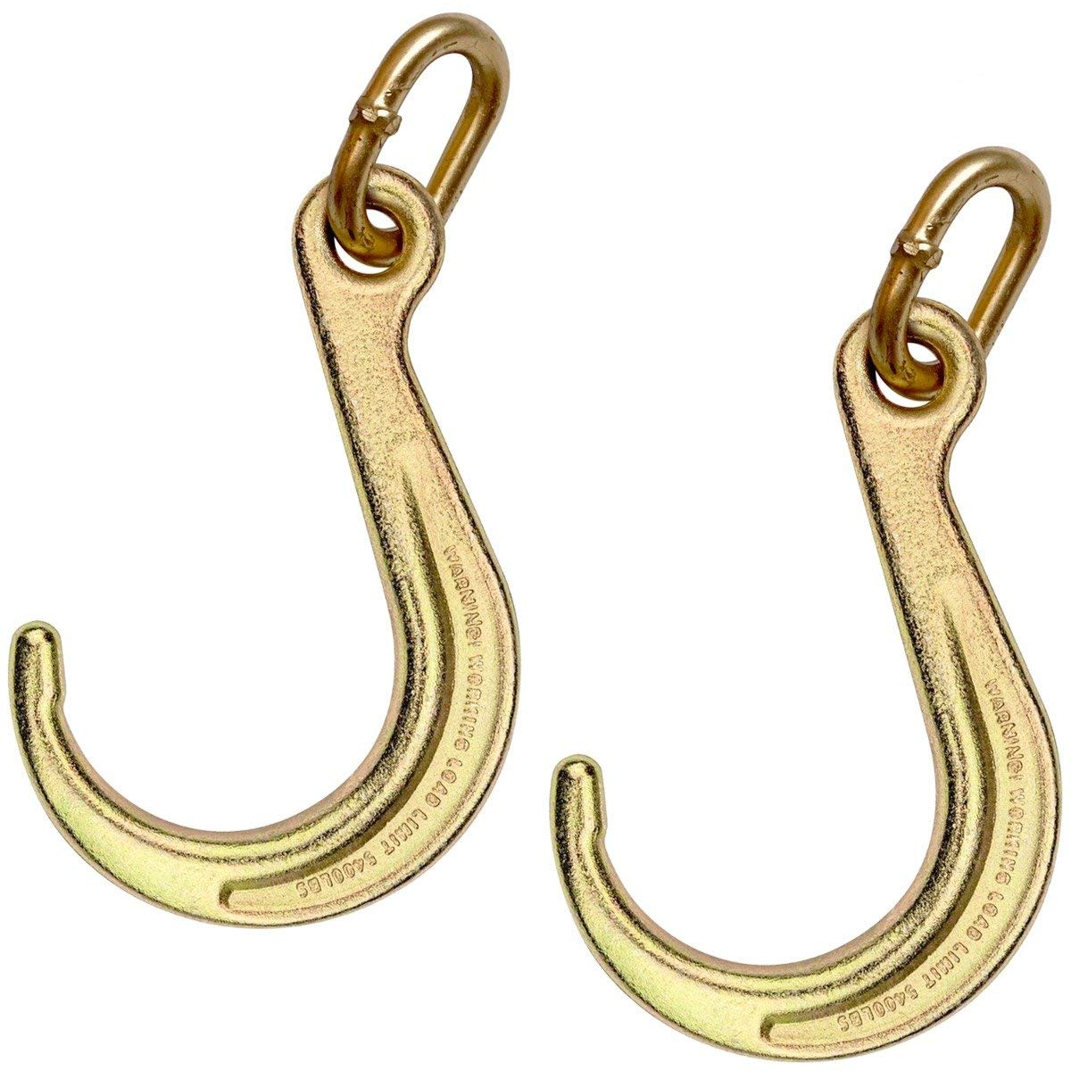 VULCAN 8 Inch Short Tow Hook with Coupling Link - Heavy Duty Off-Road Recovery Shackles for Jeep, Truck & SUV - Perfect for Towing, Winching & Off-Road Adventures