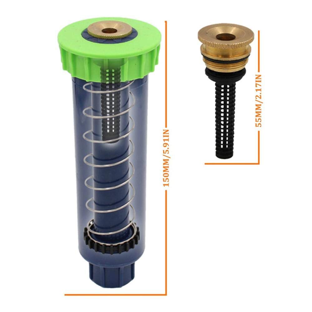 Automatic Retractable Lawn Sprinkler System - Blue Garden Watering Irrigation Tools with Buried Nozzles for Home & Yard | Perfect for Lawn Care, Flower Beds & Vegetable Gardens