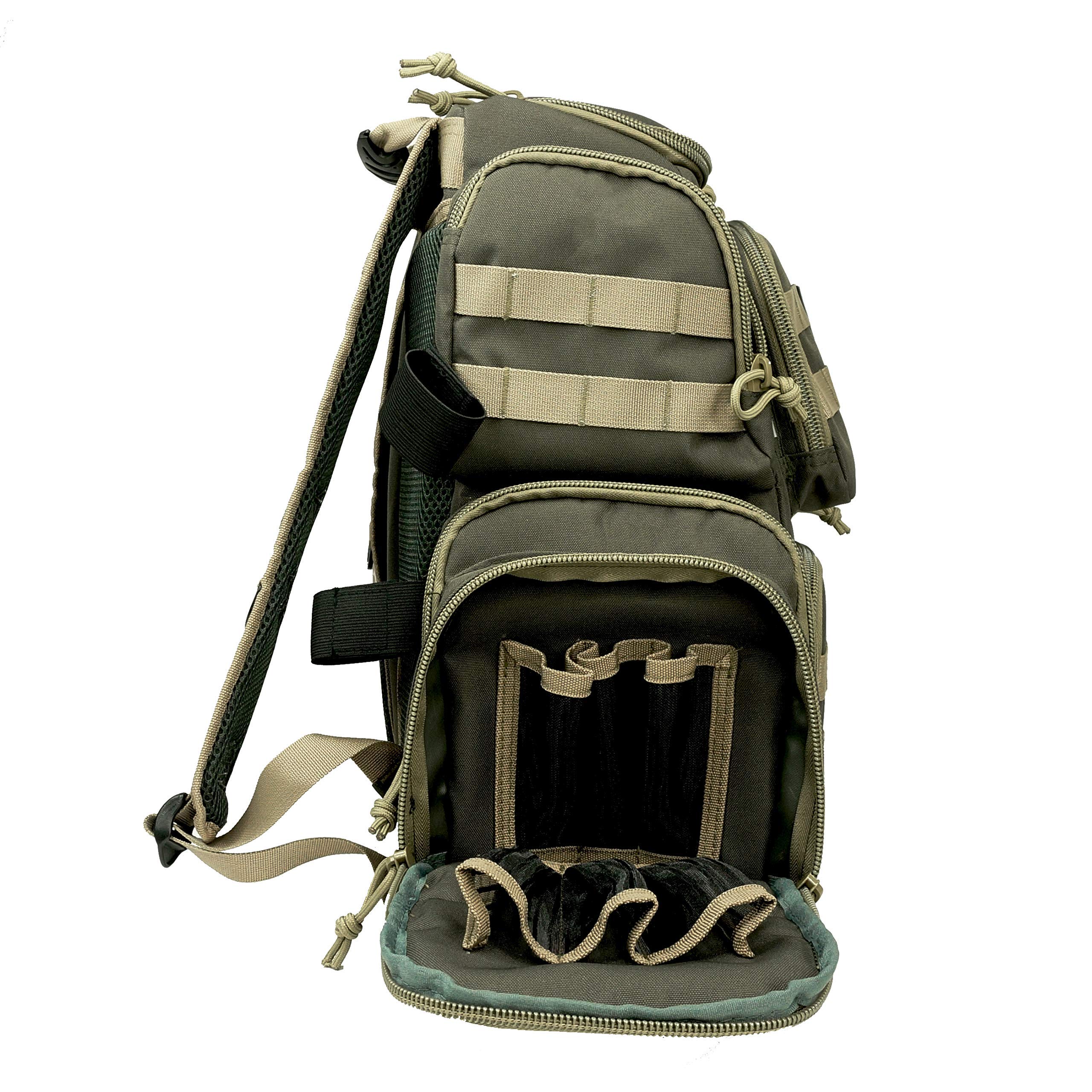 K-Cliffs Tactical Lockable Shooting Range Backpack - Durable Gun Range Bag with Free USA Flag Patch - Perfect for Range Days, Hunting Trips & Outdoor Adventures