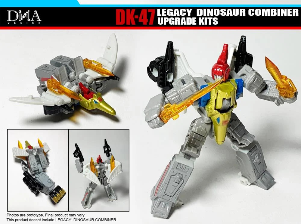 DNA Design DK 47 Upgrade Kit for Legacy Core Dinobot Combiner - Transformers Toy Accessories for Enhanced Collectible Display & Play Scenes