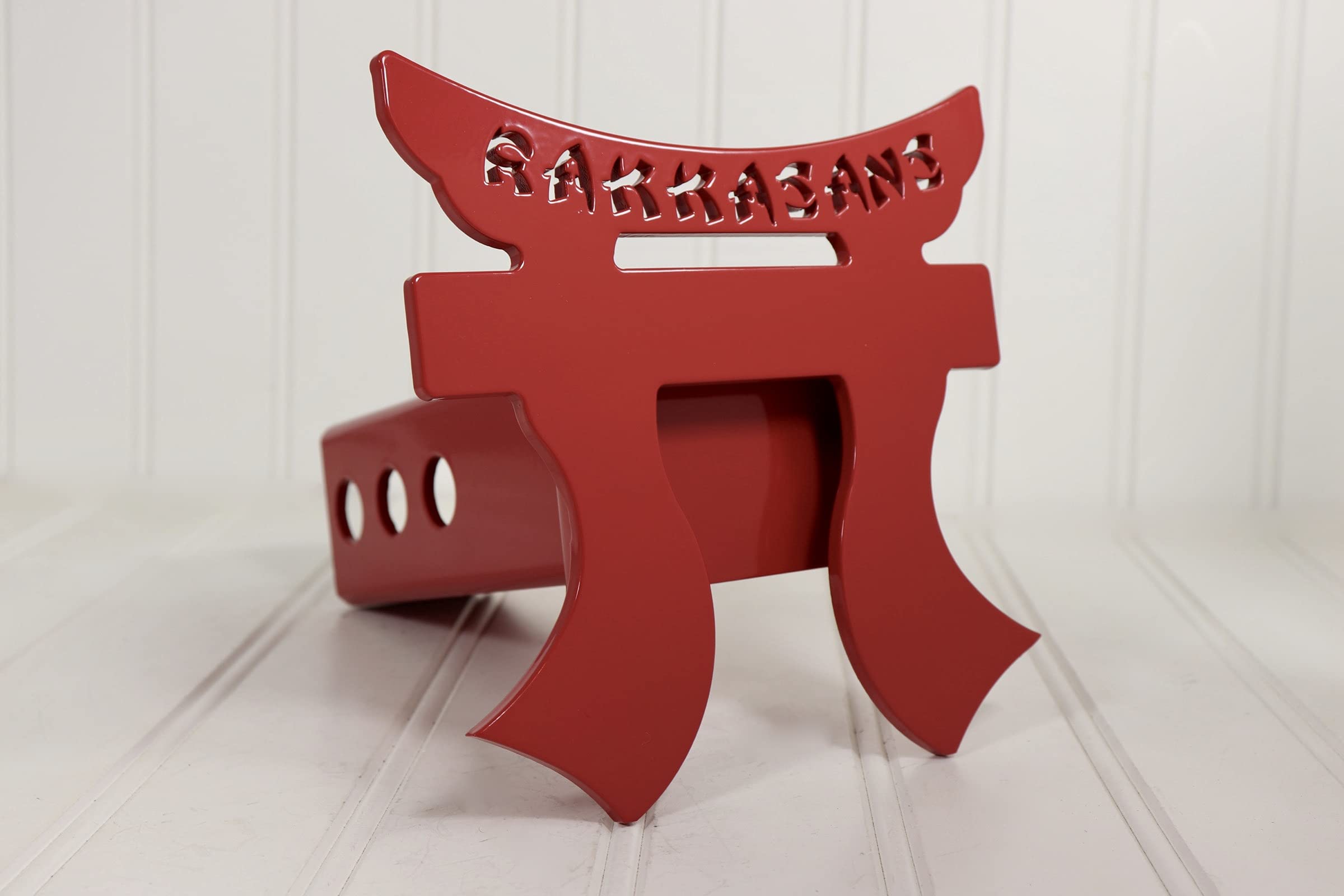 Red RAKKASANS 2 Inch Hitch Cover - Durable Truck Accessory for Jeep, SUV & Pickup | Perfect for Off-Roading & Tailgating