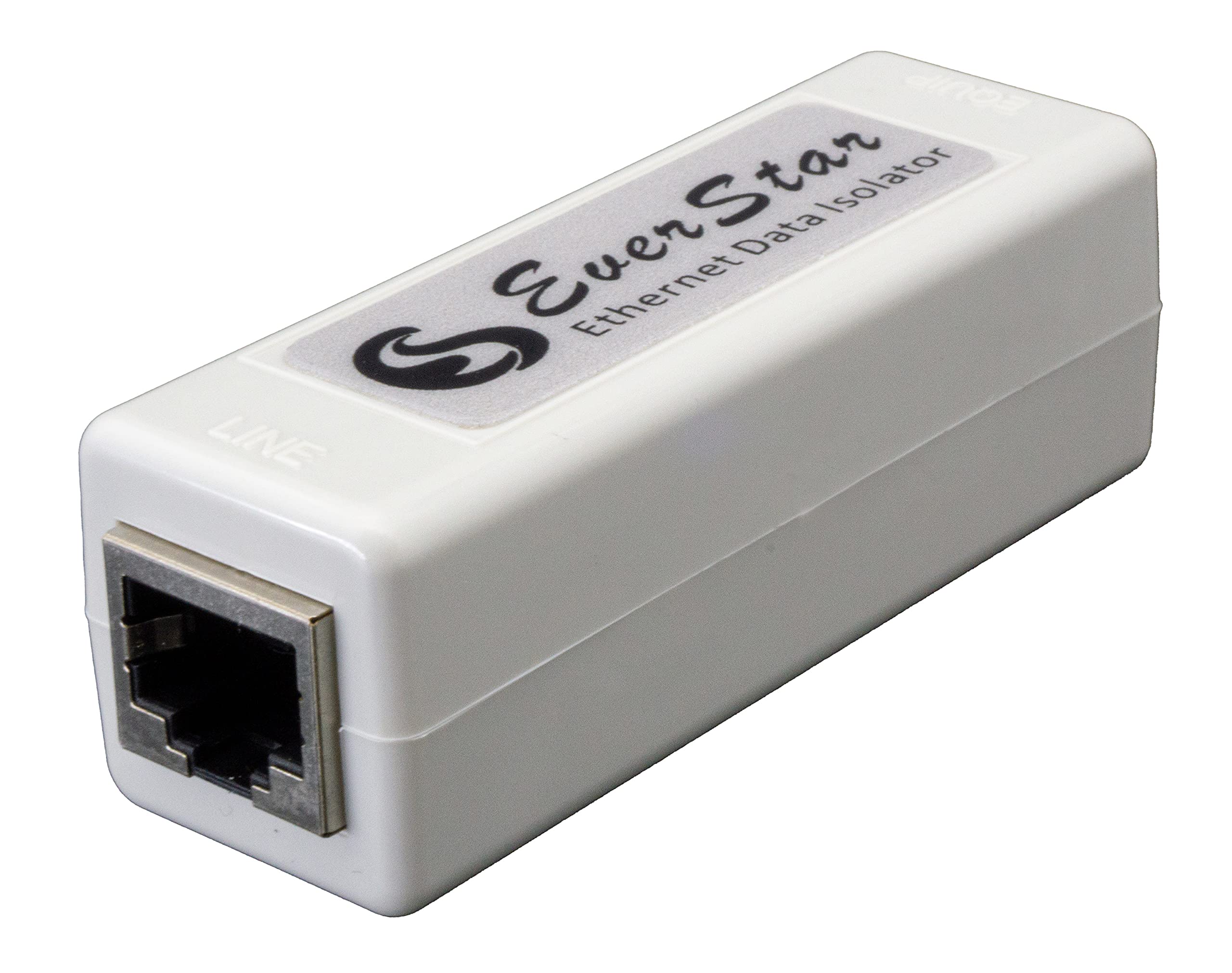 EverStar MI-300 Ethernet Galvanic Isolator for Apple/Android TV & Hi-Res Audio Systems - RJ45 Noise Filter for Crystal Clear Sound (Light Gray) | Perfect for Home Theater & Studio Recording Setups