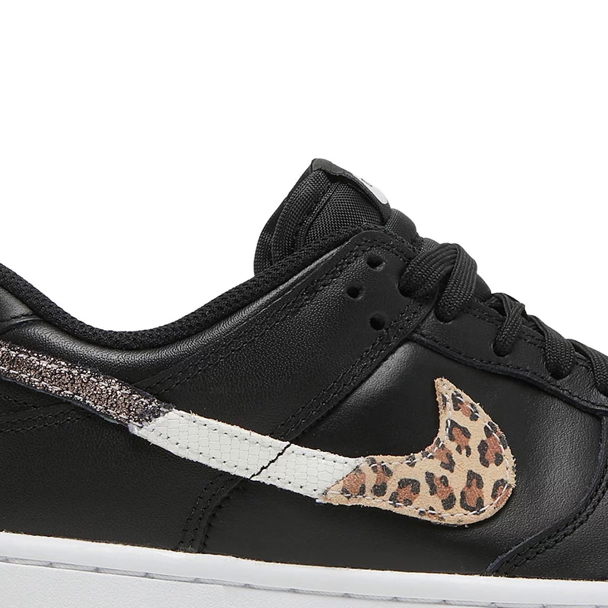Nike Dunk Low SE 'Animal Instinct' Black White Sneakers - Men's Basketball Shoes for Streetwear & Casual Outfits