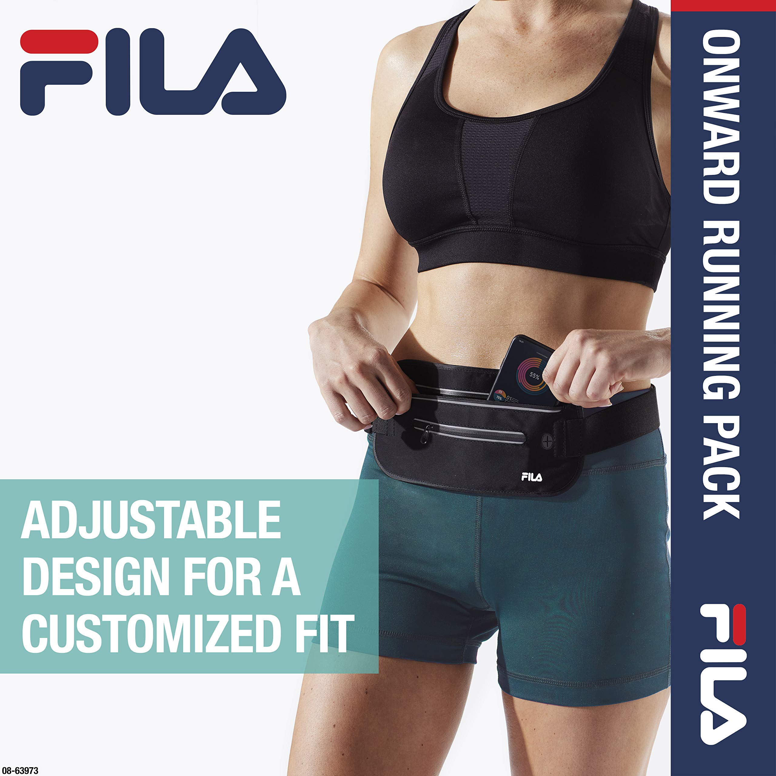 FILA Adjustable Waist Pack - Running Belt for Men & Women | Fitness & Outdoor Sports