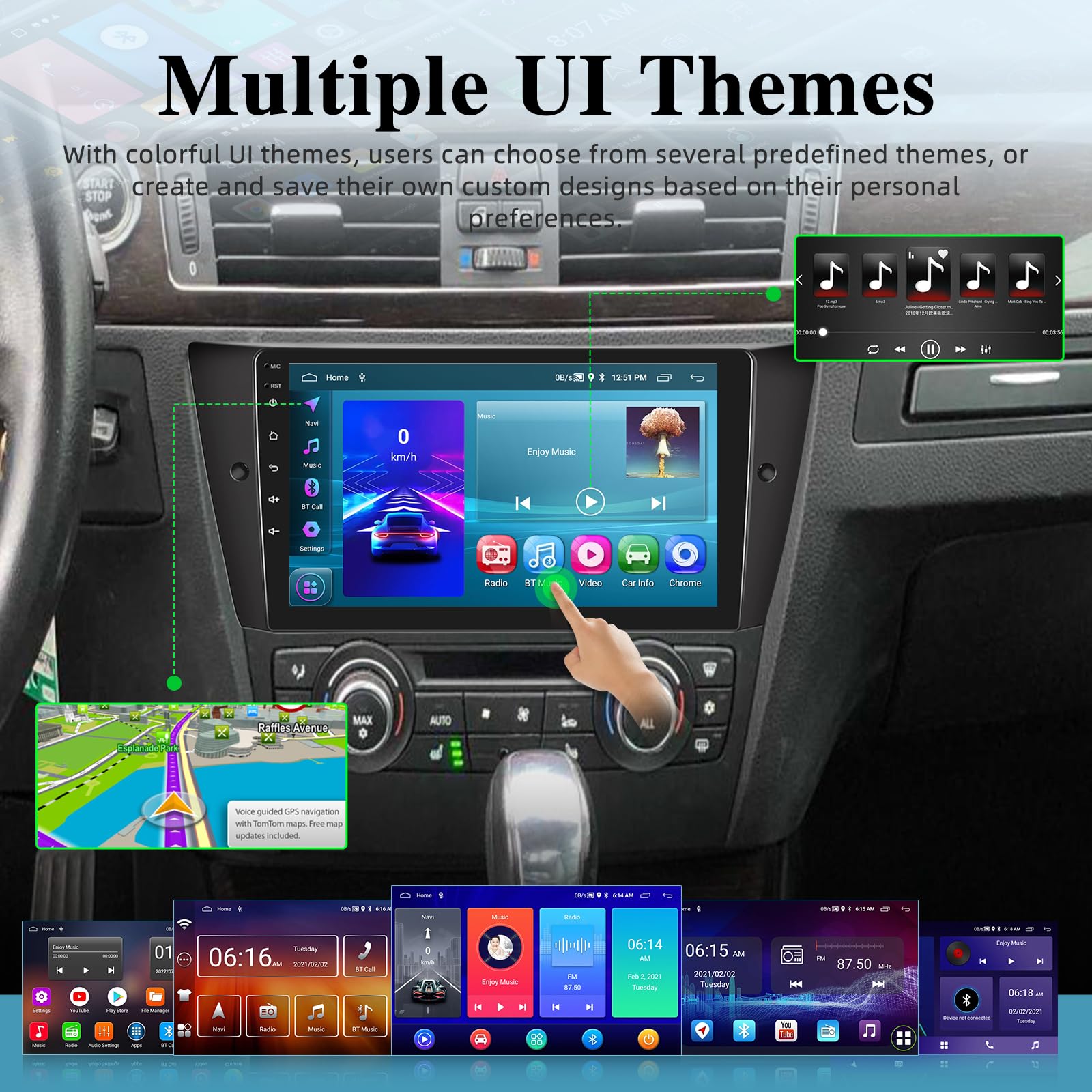 2+64GB Android Car Stereo for BMW 328i 335i E90/E91/E92/E93 (2005-2011) - 9