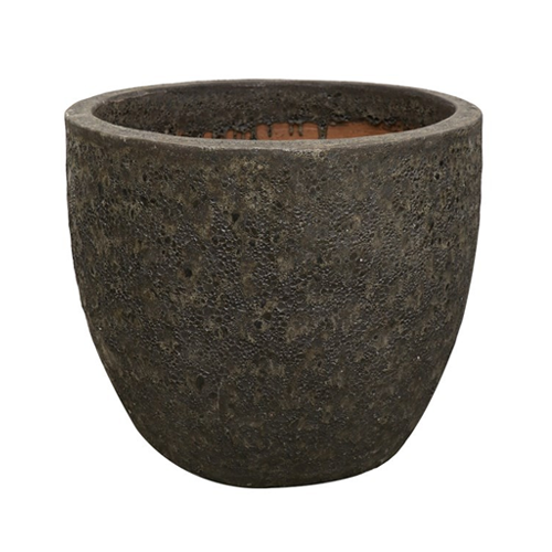 Premium Black Lava Egg Outdoor Planter - Large Size for Garden, Patio, and Balcony Decor | Perfect for Succulents, Flowers, and Herbs