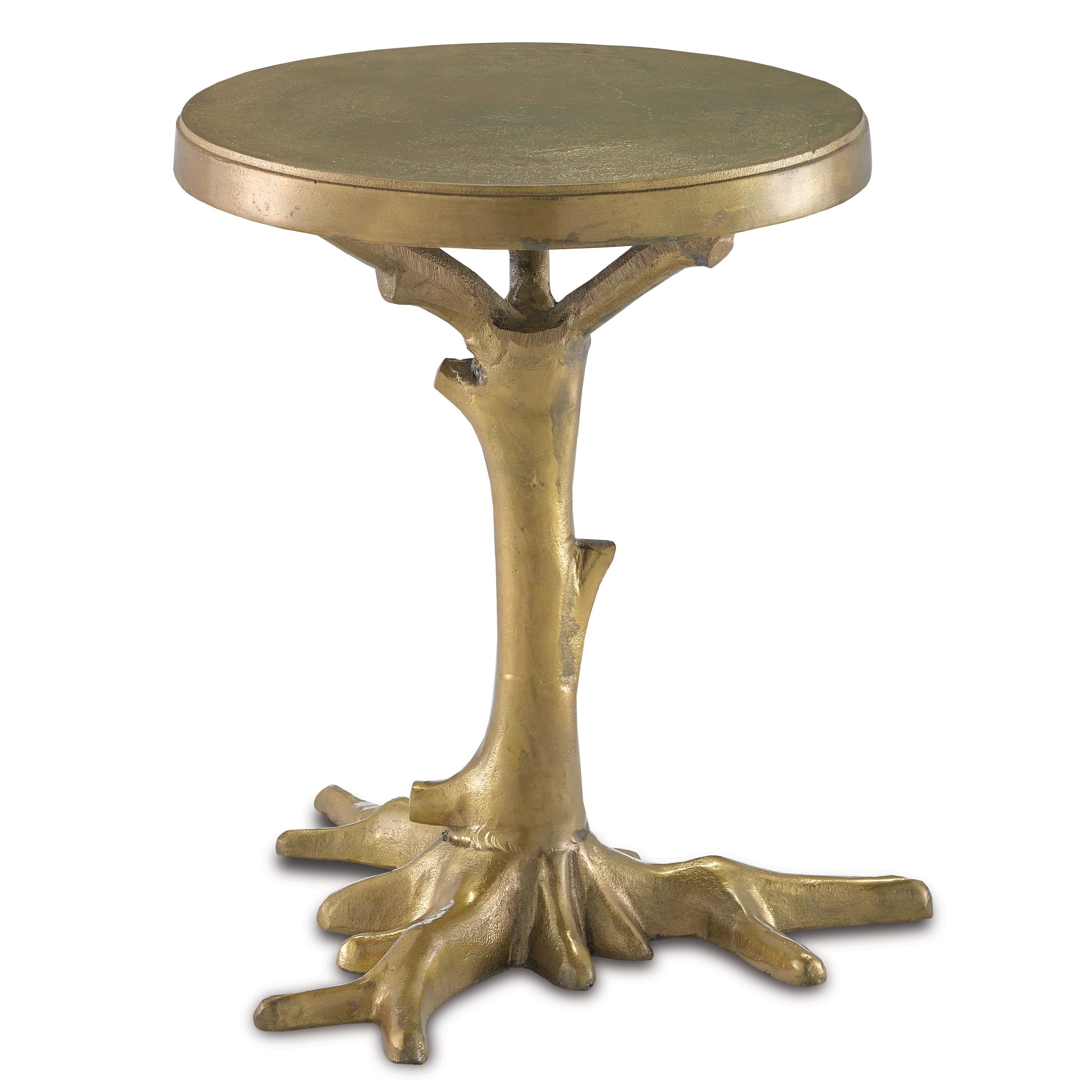 Rustic Faux Wood Accent Table - Farmhouse Style End Table for Living Room, Bedroom, or Entryway Decor