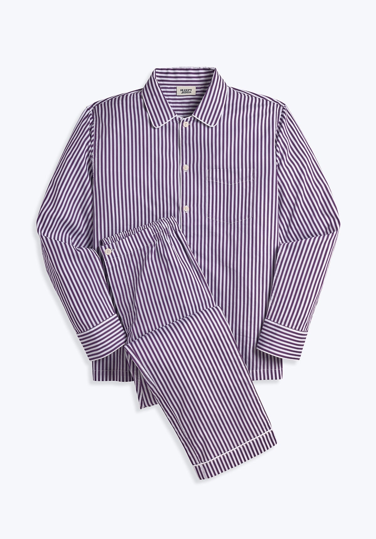 Purple Sateen Stripe