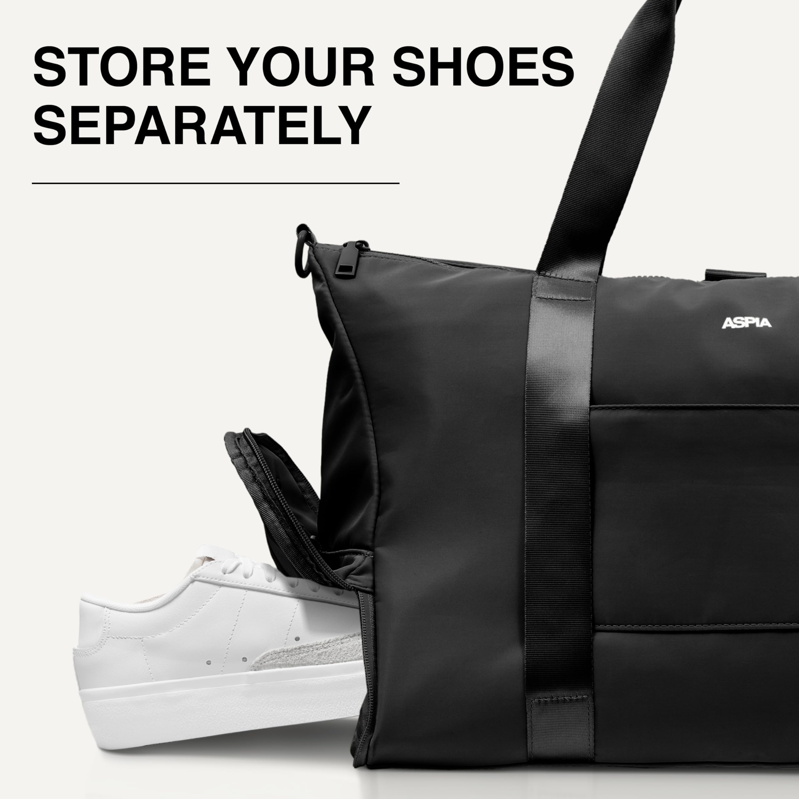3-in-1 Women's Gym & Travel Duffle Bag with Laptop Compartment, Yoga Mat Space & Shoe Pocket - Perfect for Workouts, Yoga Classes, Business Trips & Weekend Getaways - Water-Resistant Carry-On Personal Item Bag with Luggage Sleeve & Toiletries Organizer