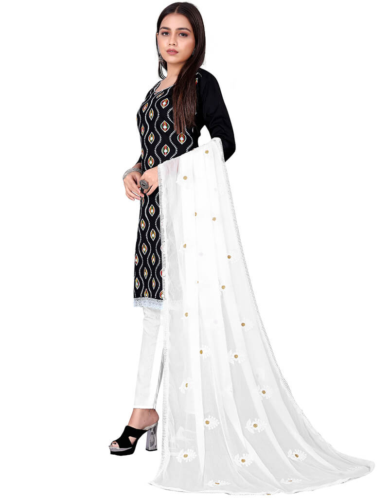 Stylish Black Cotton Pant Salwar Suits for Women | Comfortable Ethnic Wear | Perfect for Festivals, Weddings & Daily Wear