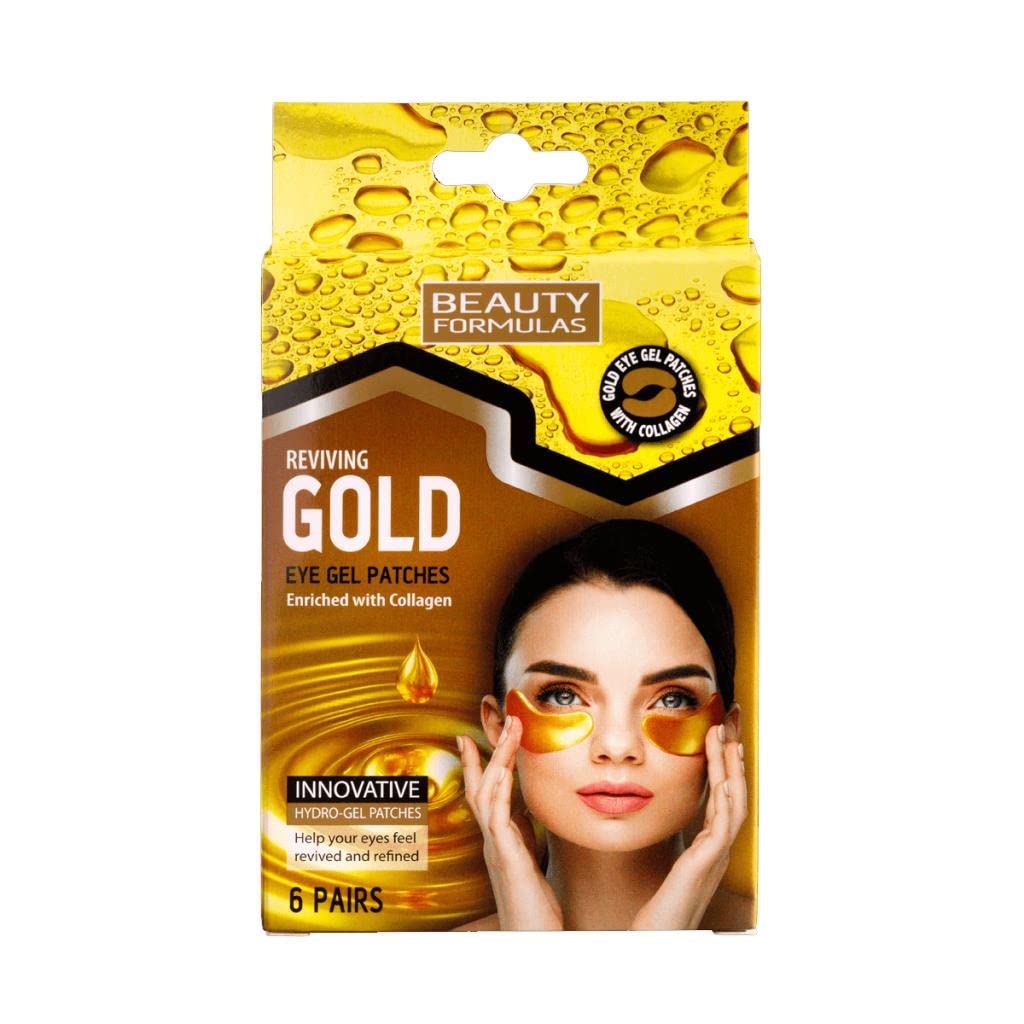 Revitalizing Gold Eye Gel Patches for Dark Circles & Puffiness - 60 Pairs Under Eye Mask Treatment for Wrinkles & Fine Lines - Perfect for Spa Night & Travel Skincare Routine