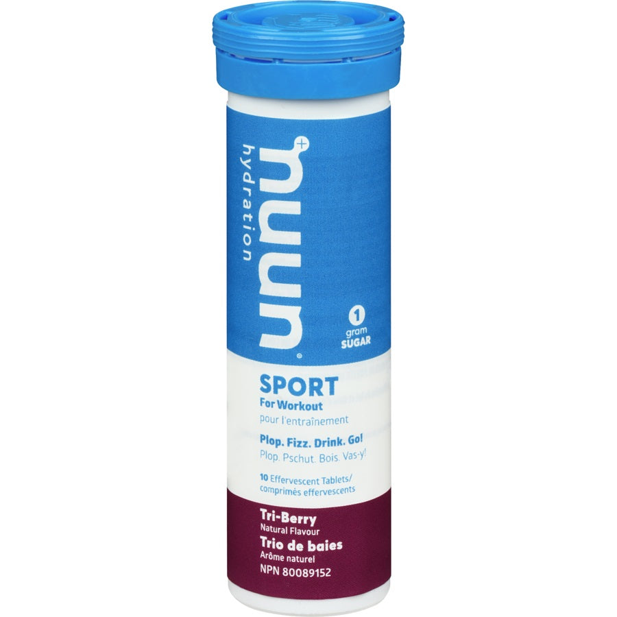 Nuun Active Hydration Electrolyte Tablets - Tri Berry Flavor for Energy & Recovery | Perfect for Workouts, Hiking & Sports Hydration