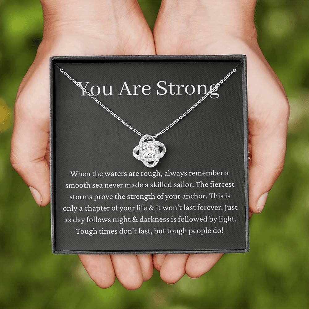 Personalized Love Knot Gift - Inspirational Encouragement Present for Get Well, Breakup, Divorce, Anxiety Relief | Thoughtful Sympathy & Cheer Up Gift for Friends, Family | Perfect for Anniversaries, Recovery, Difficult Times