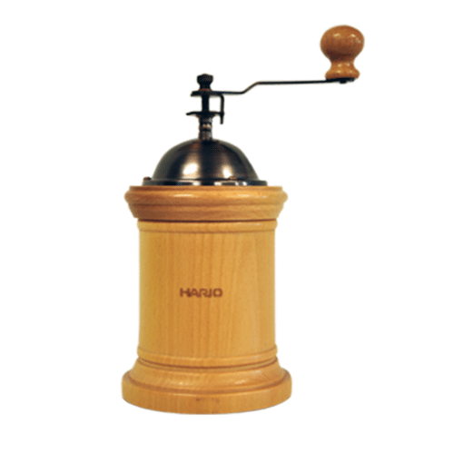 Premium Hario Wooden Coffee Grinder - Manual Burr Mill for Fresh Ground Coffee Beans - Perfect for Home, Office & Travel Brewing