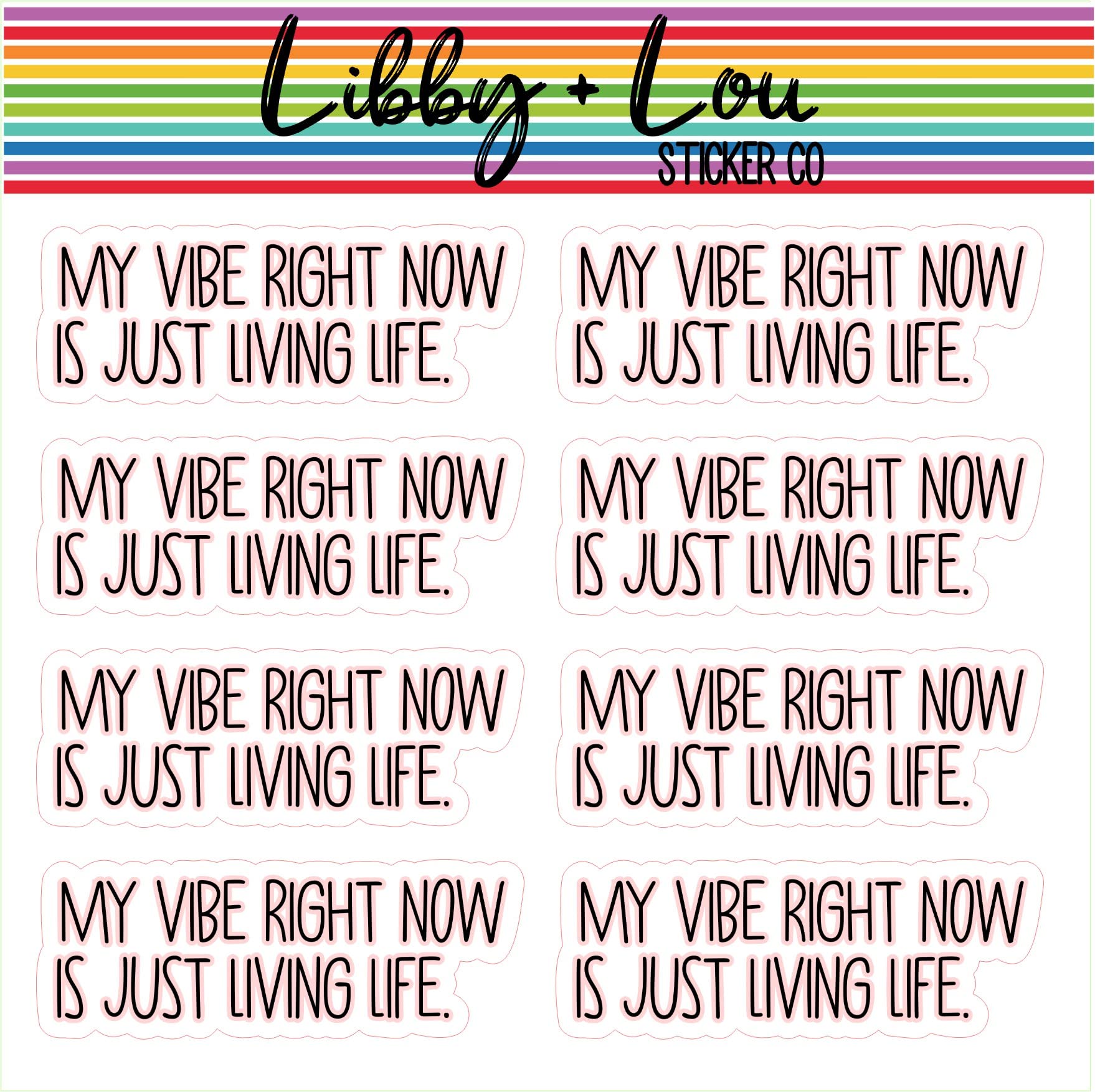 My Vibe Planner Stickers for Journals & Planners by Libby & Lou