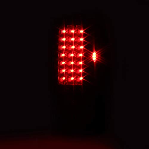 AKKON Black LED Tail Lights & Brake Lamps for 97-03 Ford F150 & 99-07 F250 F350 F450 F550 Super Duty Pickup Truck - Styleside Model - Enhanced Visibility & Safety for Night Driving & Off-Road Adventures