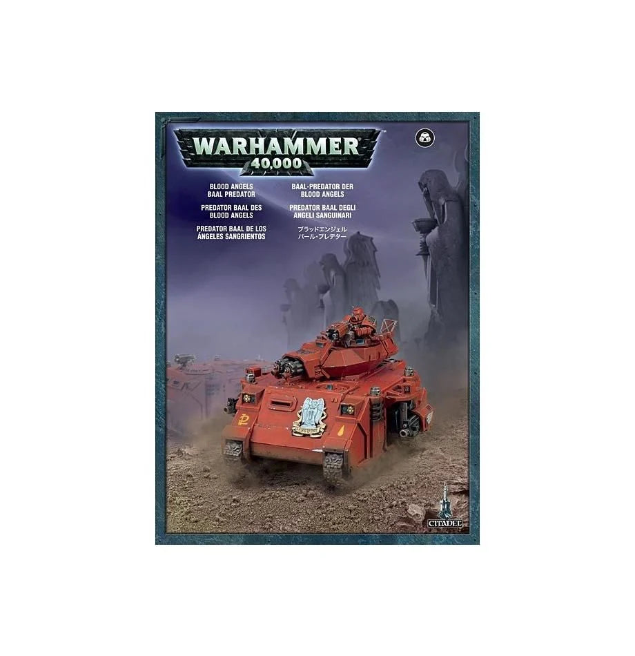 Baal Predator Blood Angels - Warhammer 40K Tank Model Kit for Tabletop Gaming | Perfect for Warhammer 40K Battles and Miniature Collectors