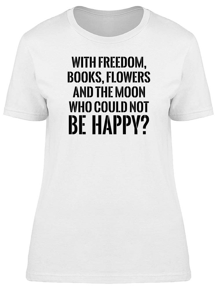 Freedom Books Flowers Graphic T-Shirt for Men - Casual Comfort Tee for Everyday Wear, Outings & Relaxation