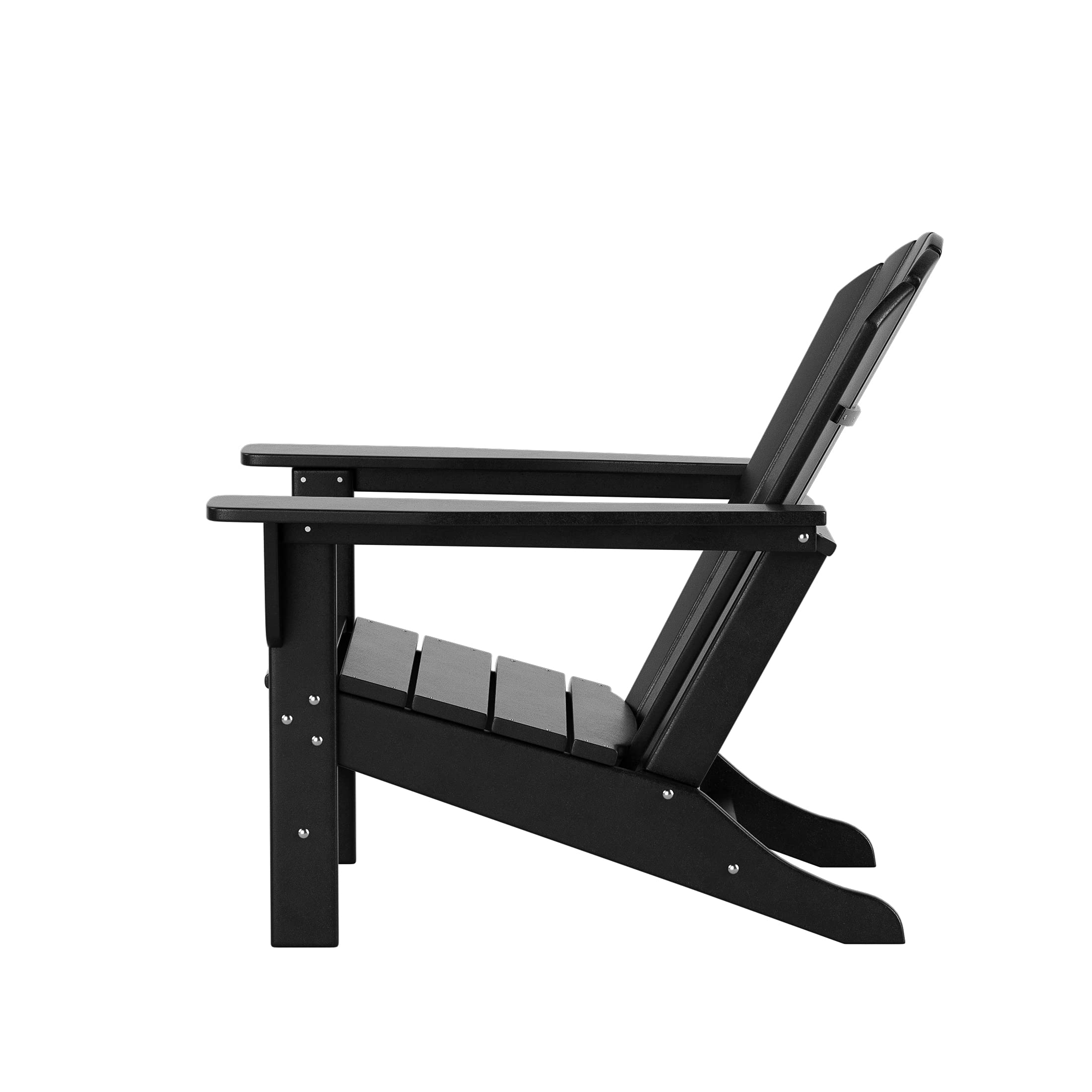 Premium 2-Piece Outdoor Adirondack Chair Set with Side Table - Durable Poly Lumber Seating for Beach, Patio, Garden & Backyard - Classic Retro Loungers Perfect for Relaxing, Sunbathing & Outdoor Entertaining
