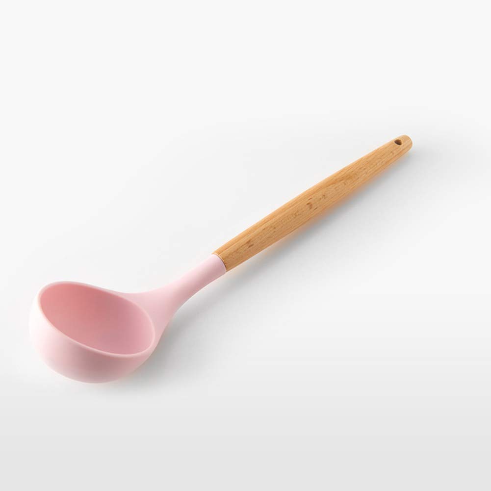 12-Piece Silicone Kitchen Utensil Set with Bamboo Wooden Handles - Non-Slip Cooking Tools in Red - Perfect for Baking, Frying, and Everyday Meal Prep
