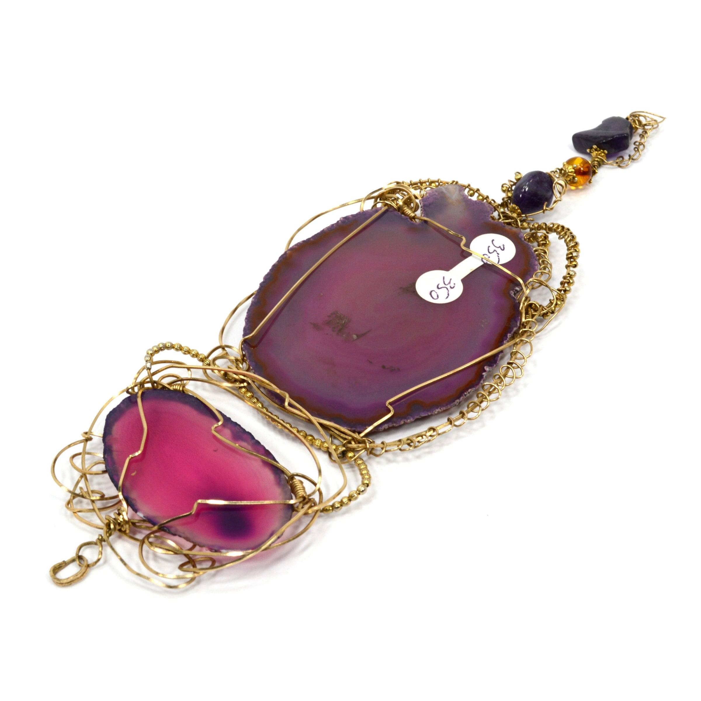 Stunning Handcrafted Amethyst Statement Necklace - 10 Unique Pendant Designs - Luxury Jewelry Gift for Women - Perfect for Weddings, Parties & Special Occasions