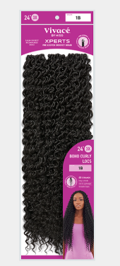 Pre-Looped Crochet Braid Hair Extensions - 45 Strands, 3X Density, Boho Curly Locs, 24 Inch - Perfect for Protective Styles, Twist Outs & Bohemian Looks