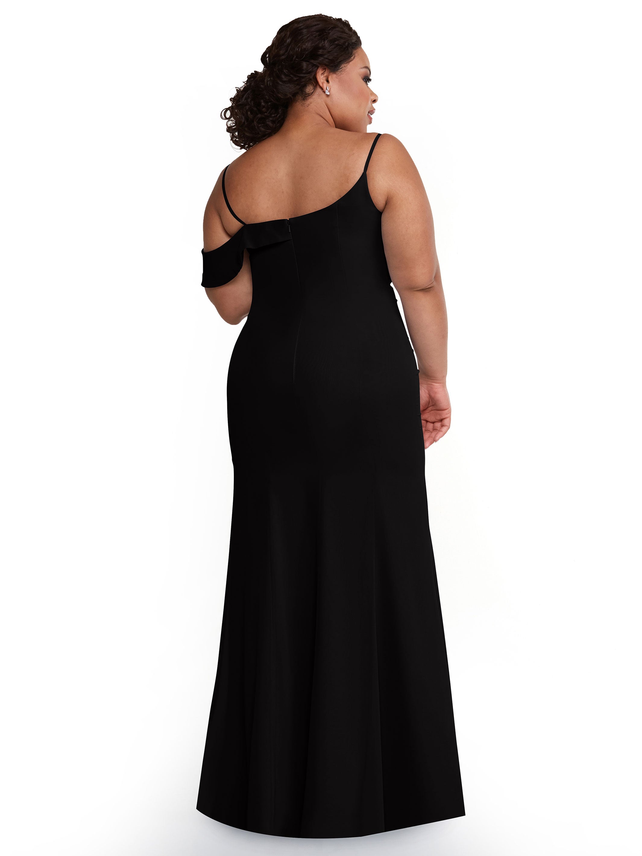 Elegant One Shoulder Fit and Flare Chiffon Bridesmaid Dress 80153 - Perfect for Weddings, Proms & Formal Events